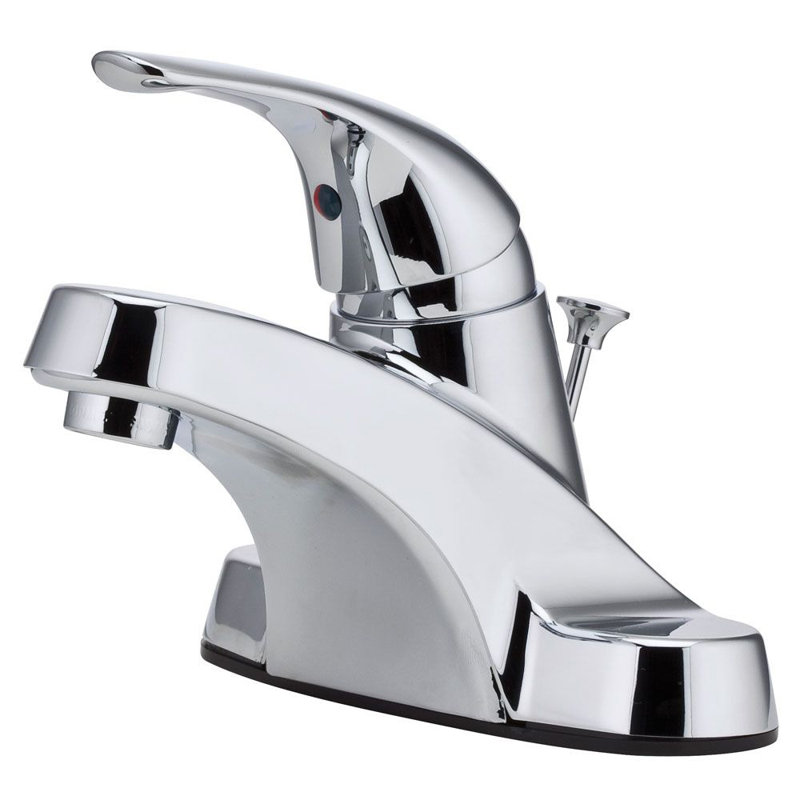 Robinet pour salle de bain à un trou avec ensemble de drain