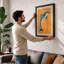 Leaping Dolphin Coastal - Framed Print-2061046862-2061046863
