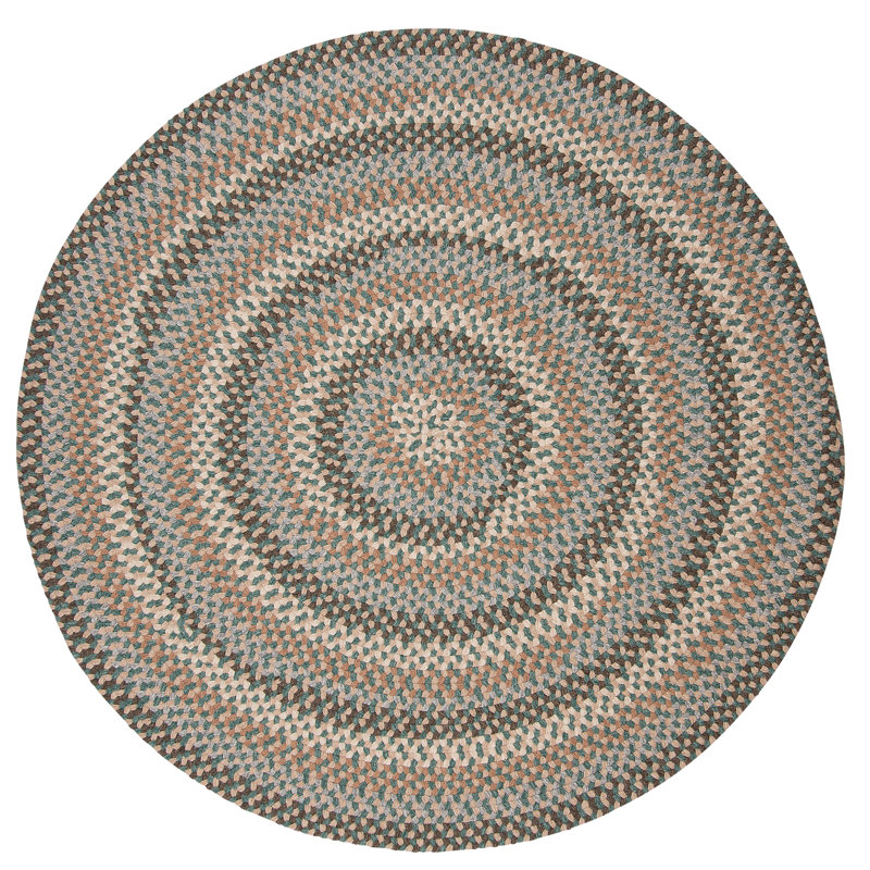 Tapis réversible en laine mélangée Lettie, Rond 10 pi