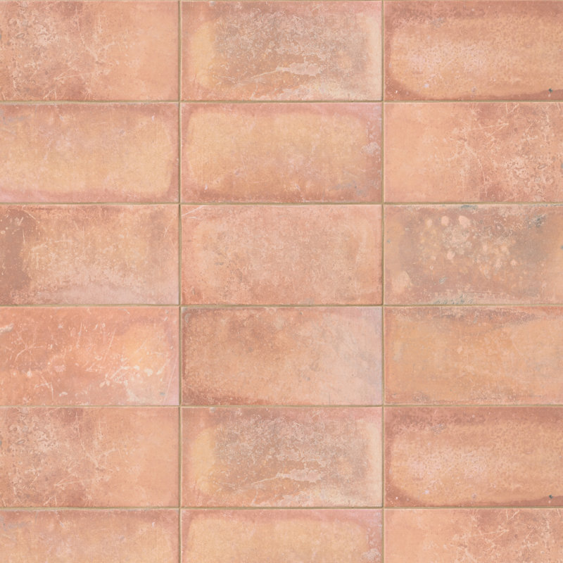 Carreau de porcelaine pour plancher et mur aspect terre cuite mat 6 po x 12 po Artova