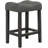 Counter Height Dining Stool Set Of 2, Transitional Style Stool With Footrest Tufted Seat Kitchen Bar Stool-1293410033