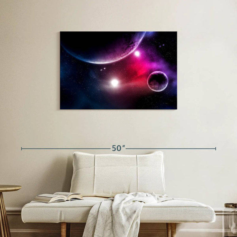 Oberle Stars And Planets, 24" H x 36" W