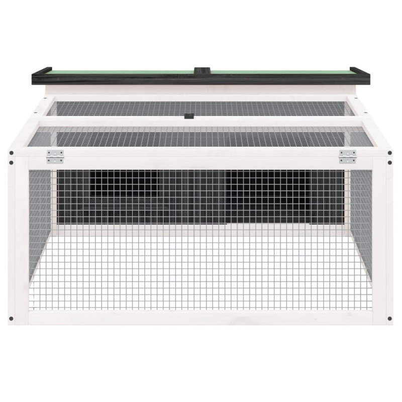 Nestor Weather Resistant Rabbit Hutch, Grey/White