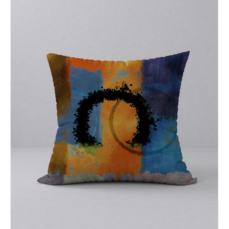 Debonair Abstract Reversible Throw Pillow, 20" x 20"
