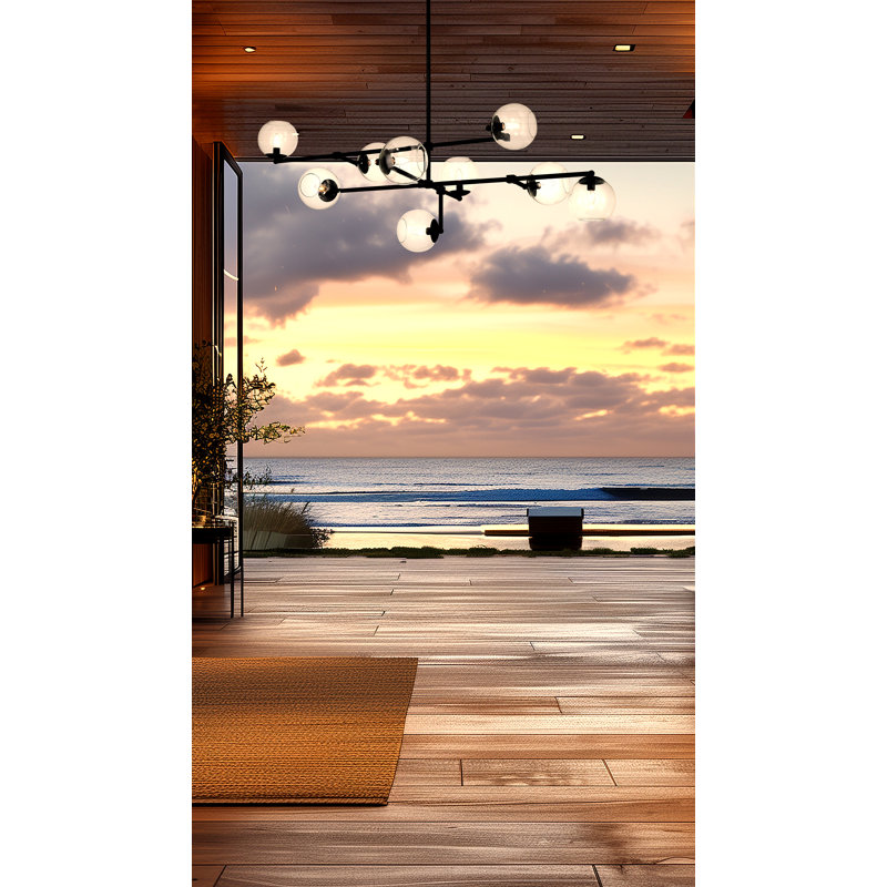 Corrigan Studio® Randarius - 9 Light Pendant In Signature, Coal