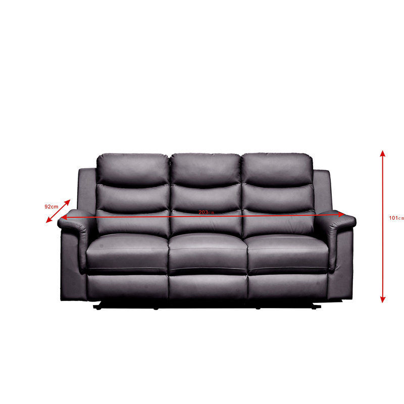 Reclining sofa with Middle Console Slipcover