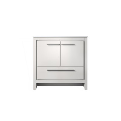 36 In. W X 20 In. D Bath Vanity With Quartz Top