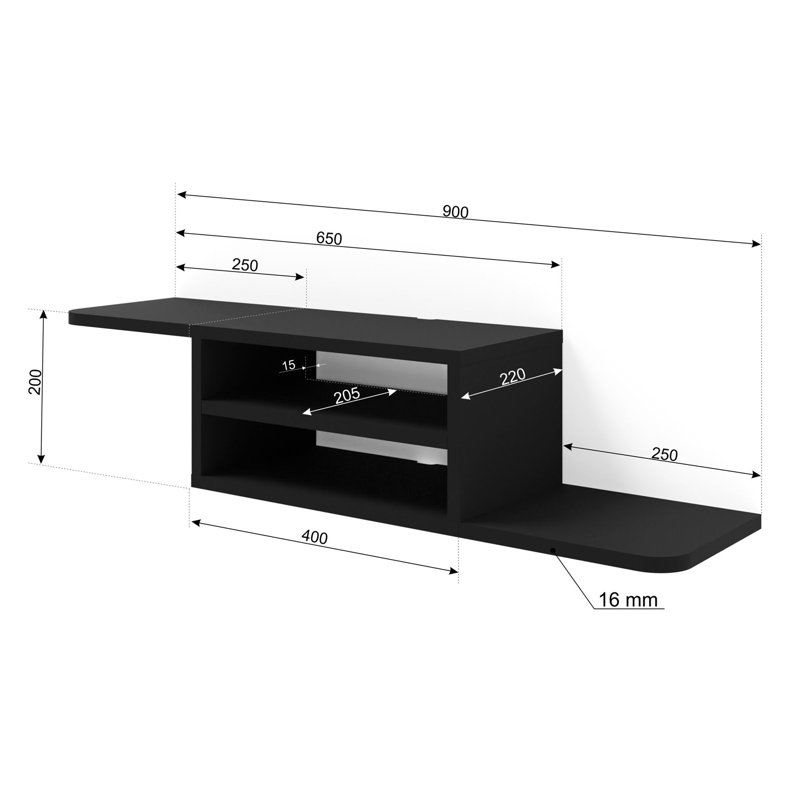 Mihaica HiFi Rack, Black