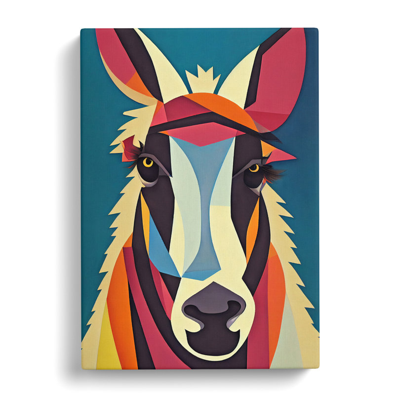 Donkey Abstract Vol.1 - Wrapped Canvas, 76cm H x 50cm W x 3cm D