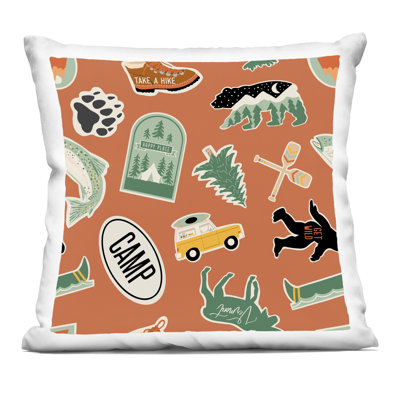 Conception de coussin décoratif pour l'extérieur Outdoory Nature par Jilly Jack Designs