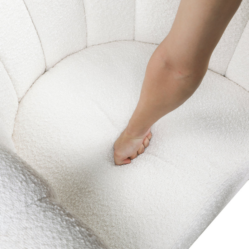 Chaise pivotante moderne et contemporaine, Blanc