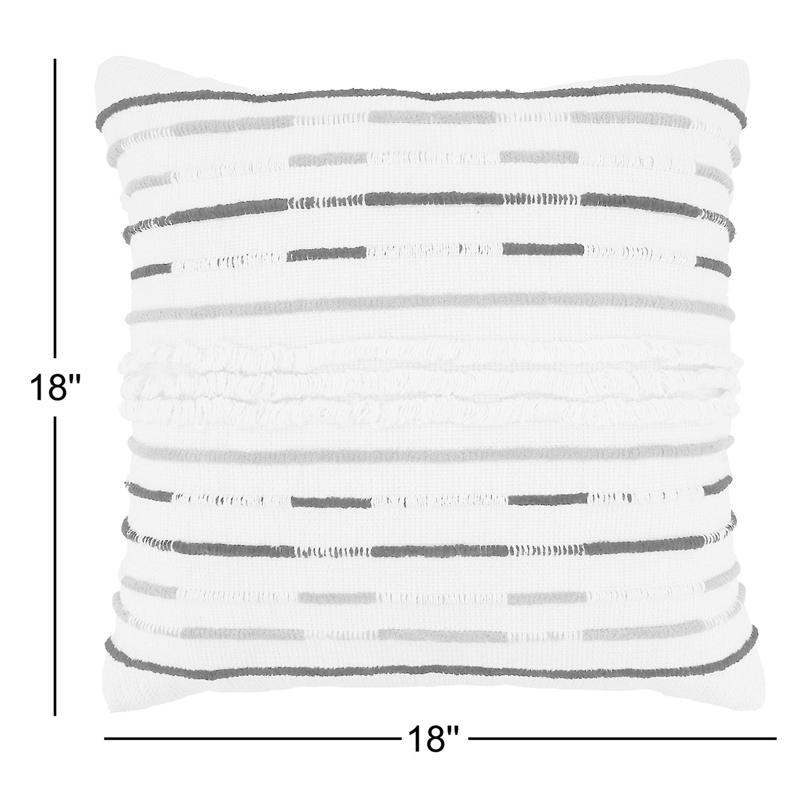 Vera Collection Cotton Throw Pillow, Polyester/Polyfill