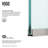 Zenith 34" W x 74" H Fixed Frameless Shower Screen with 3/8" Glass-99084463