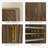 Multifunctional Carved Sideboard - 2-Door Storage Buffet With Adjustable Layer Board