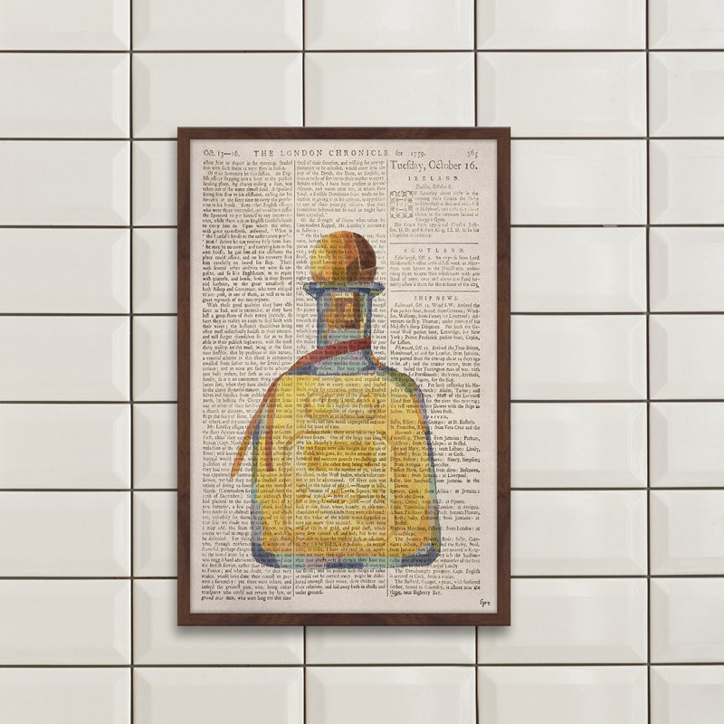 « golden tequila », reproduction de peinture à l’aquarelle encadrée, H 18 po x l 12 po x P 1,5 po