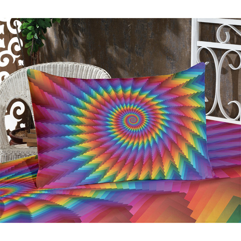 Multicolore drap-housse et coussin décoratif Ambesonne, Ensemble de draps-housses pour lit double + 4 taie