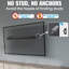Studless TV Wall Mount, Heavy Duty Drywall TV Bracket Hanger For 32-75 Inch Flat Screen Tvs, No Stud, No Drill, No Anchors, Easy Install With All Hardware