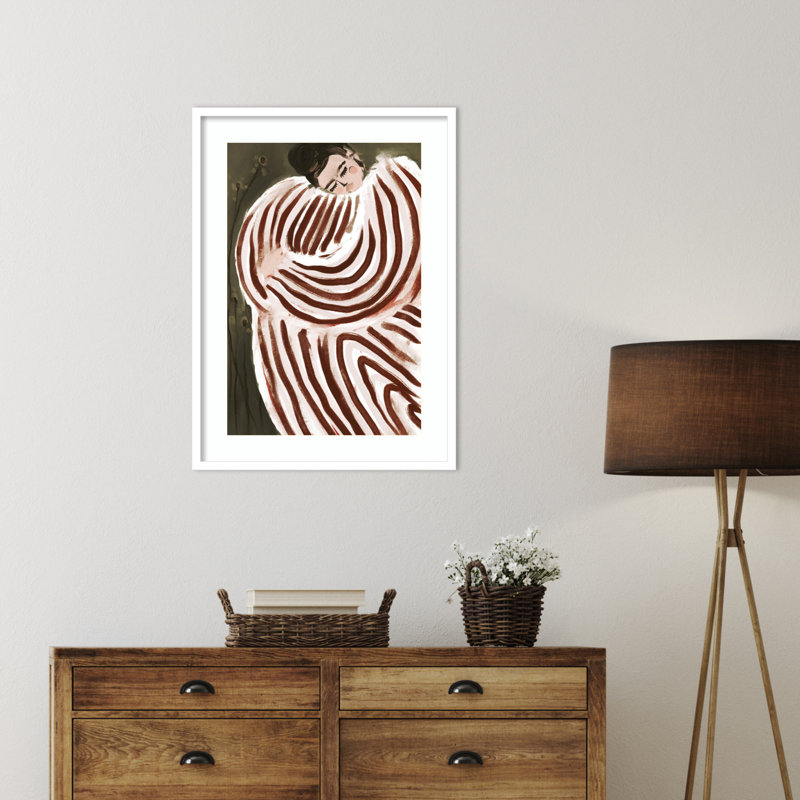 «Galya Sleeping Princess» par Treechild, impression sur bois encadrée, Blanc, H 33 po x l 24 po