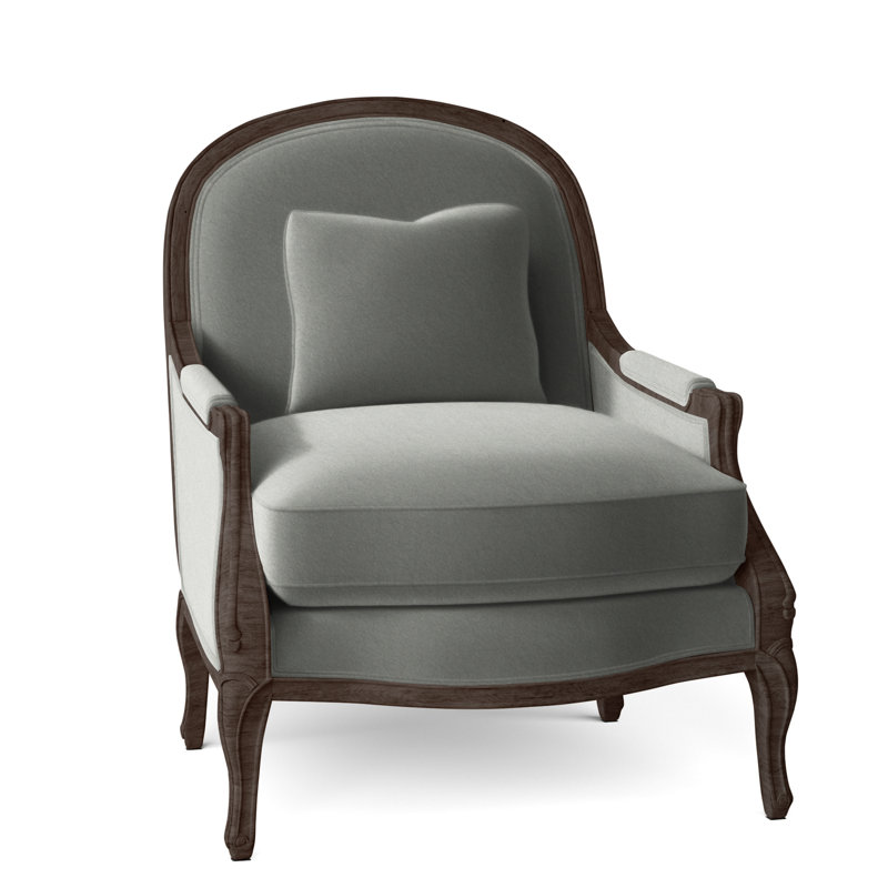 Adair Upholstered Armchair, Pewter (9953 65), Hazelnut