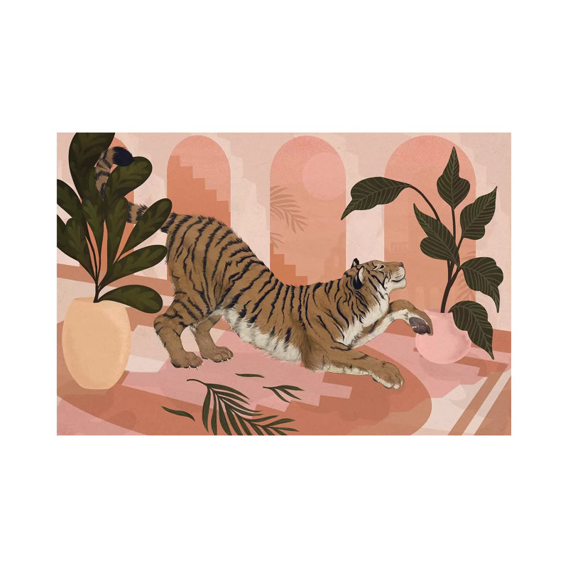 Easy Tiger by Laura Graves - Wrapped Canvas Print, 101.6 cm H x 66.04 cm W x 1.91 cm D