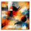  «Circles Abstract 2» par Rey Klimt, art mural en verre acrylique, 12 po x 12 po