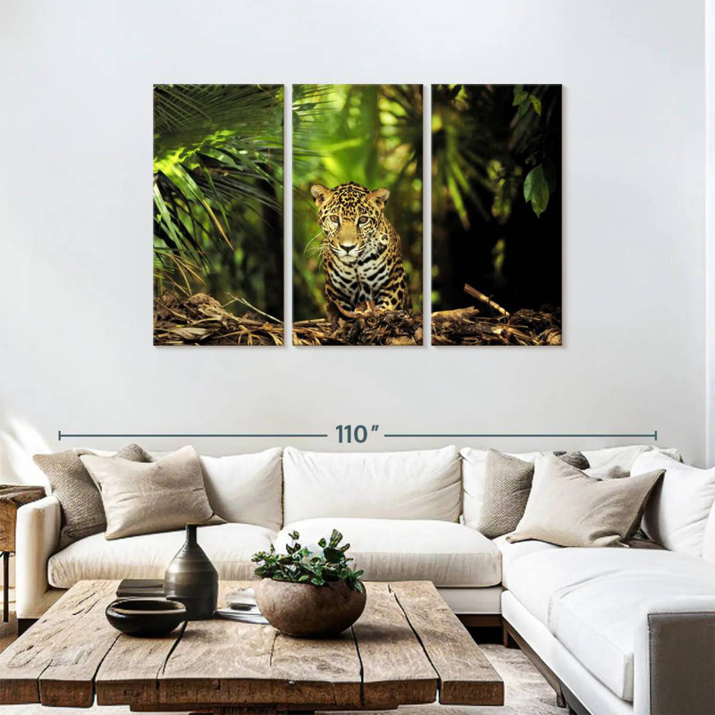 Brampt Belize Jungle Jaguar, 48" H x 74" W