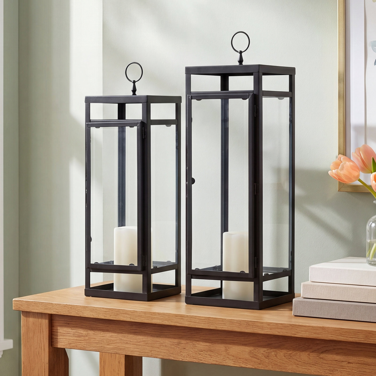 Xander 2-Piece Aluminum Pillar Set