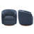 Seraphina Top Grain Leather Swivel Barrel Chair-1300837791