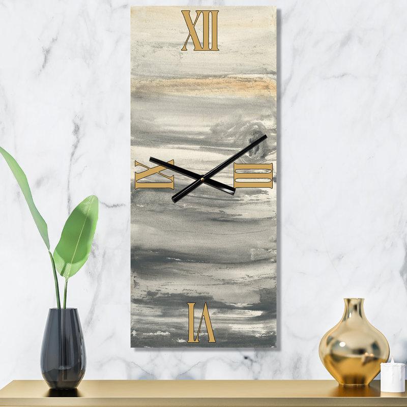watercolor colorfields II - Horloge murale glam, Petit