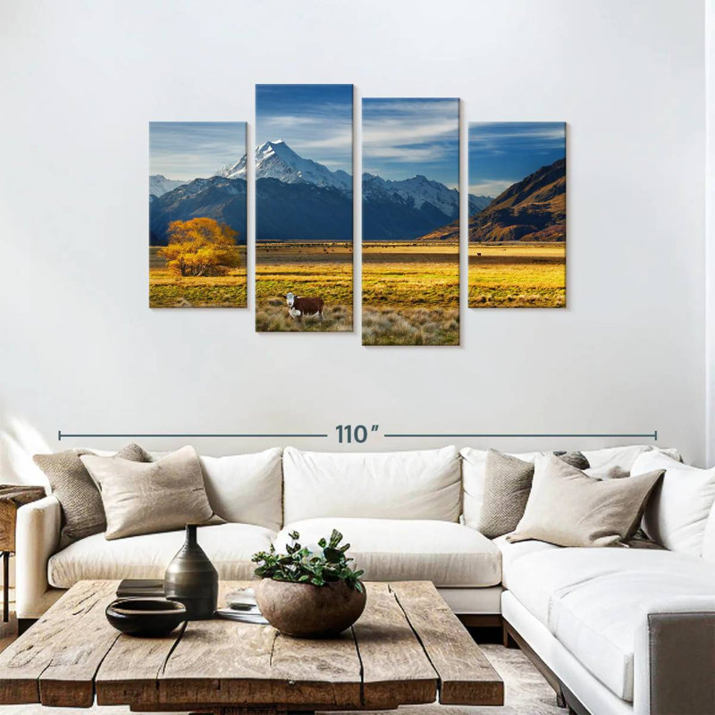 Lynelle Mount Cook Farmland, 48" H x 75" W
