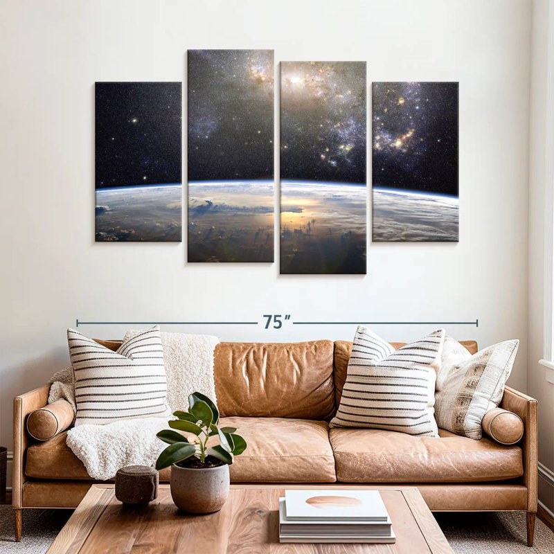 Oberle Earth In The Universe, 42" H x 68" W