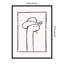 «Squiggles the Snake In a Stetson» par Kenetha, reproduction d'art sur toile encadrée-2078259158
