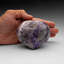 Polished Chevron Amethyst Heart From Brazil (381.7 Grams)