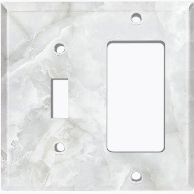 Patterned 2 - Gang Combination Plate Standard Combination Wall Plate
