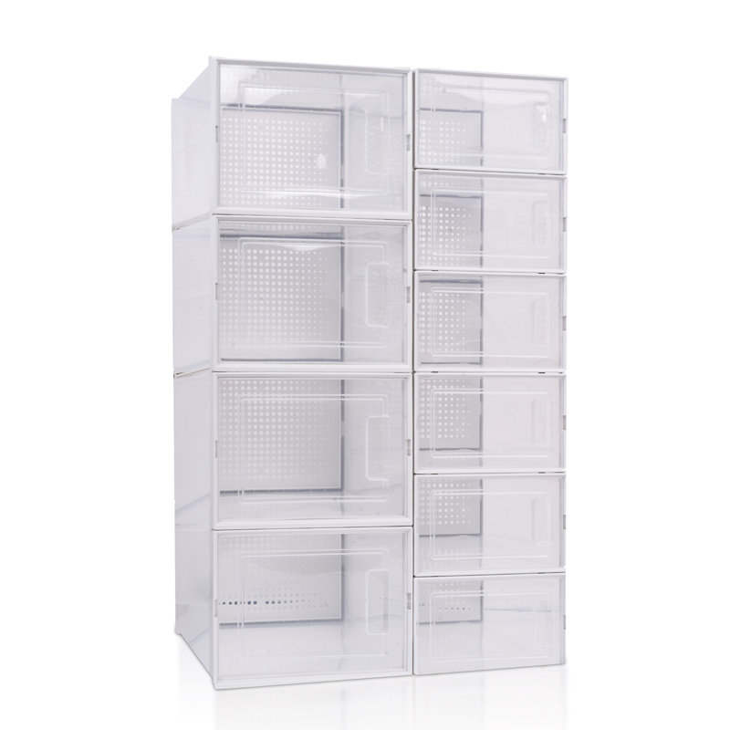 10 Pair Stackable Shoe Storage Box