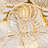 Extra Large 52'' Gold Bubble Chandelier, 21-Light Globe Pendant With Hand Blown Swirled Glass Balls, Luxury Mid Century Modern Dining Room Chandelier, Kitchen Island, Foyer Ceiling Fixture With E12-124809531