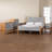 Taylin Mid-Century Grey Corduroy And Oak Brown Wood Queen 5-Piece Bedroom Set