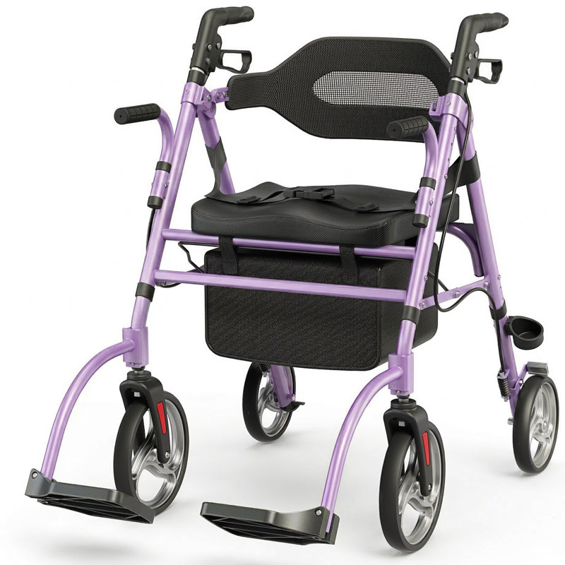2 In 1 Rollator Walker, Purple