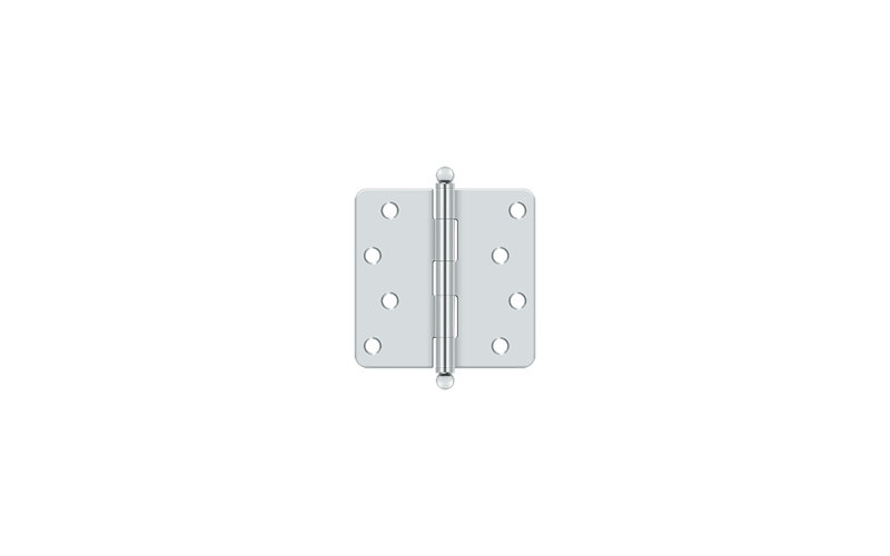 Steel Hinge, Polished Chrome