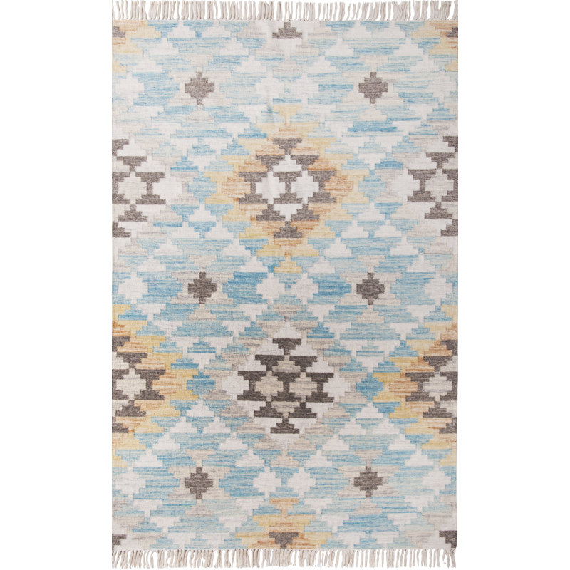 Vintage Southwestern Wool Hand Woven Area Rug, Rectangle 140 x 200cm