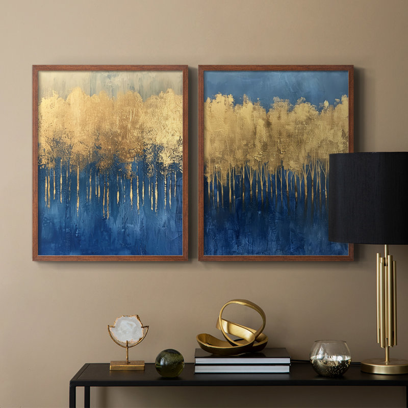 ABSTRACT Series III - Reproduction encadrée de qualité supérieure - prêt à être accroché - aucun clou requis - aucun clou requis