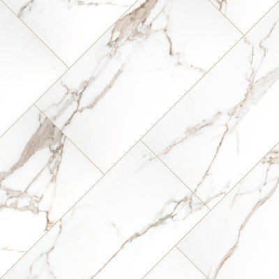 Velluto 24 in. x 48 in. Polished Porcelain Marble Look Floor and Wall Tile
