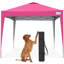 Tente à auvent 10 x 10 po Quictent - Installation instantanée pour 1 personne, portable et compacte, imperméable et résistante aux rayons UV, idéale pour le camping, la plage, les fêtes et les événements extérieurs-123103854