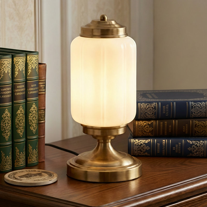 12.8" Modern Lantern Table Lamp
