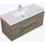 Meuble-lavabo mural de 48 po avec lavabo, meuble-lavabo mural moderne avec lavabo en résine et tiroirs à fermeture en douceur, 24V11-48AG-482341473