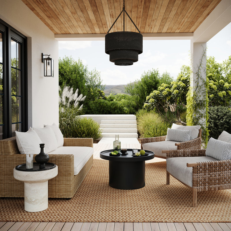 Cathryn Modern Indoor/Outdoor Area Rug, Rectangle 4' x 6'