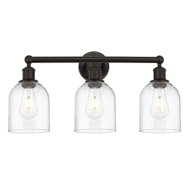 Allysson 3 - Light Dimmable Vanity Light, Oil Rubbed Bronze, Clear