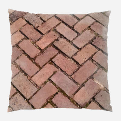 Coussin décoratif briques