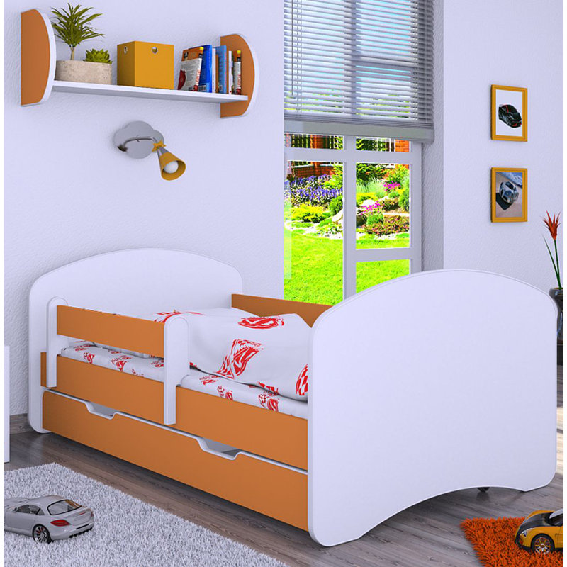 Manzano Cabin Bed with Storage Included, Orange
