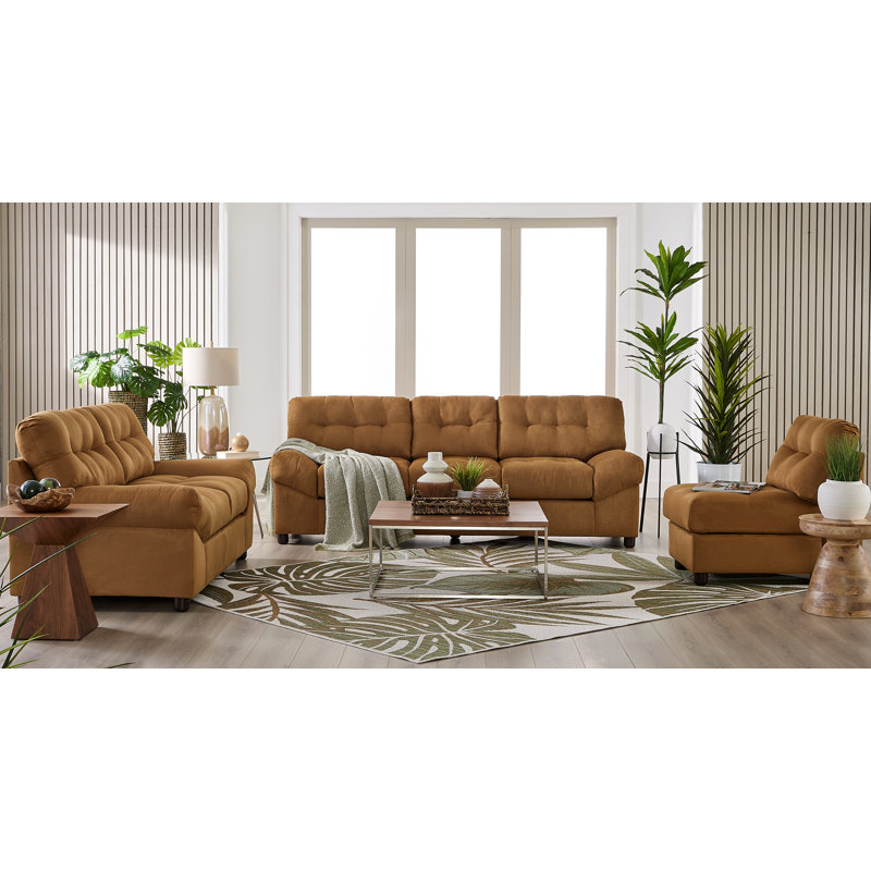 Chaise sans accoudoirs Hughes Furniture 25100, Bonanza Brassy, Bonanza Brassy
